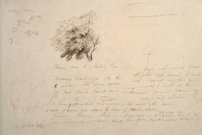 Notebook Leaf No. 114 by Samuel Palmer